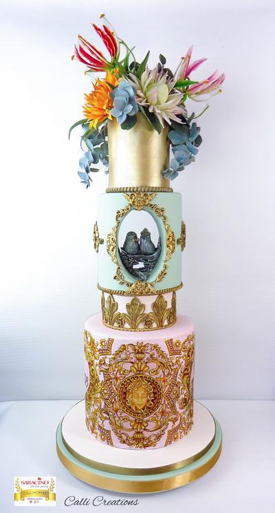 Baroque Wedding Cake - Cake by Calli Creations