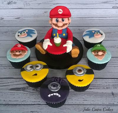 Mario cupcake - Cake by Julie Cain