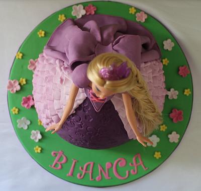 tangled doll cake - Cake by Sue Ghabach