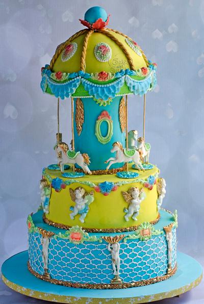 There is magic in the Carousel  - Cake by Hima bindu