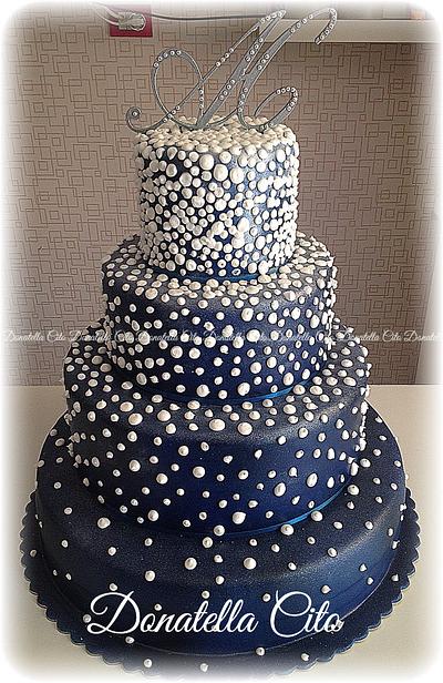 Blue cake  - Cake by DonatellaCito