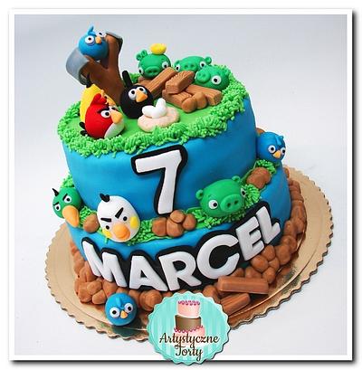 Angry Birds Cake - Cake by Artystyczne Torty