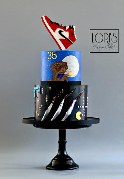 A male version of an 80s cake  - Cake by Lori Mahoney (Lori's Custom Cakes) 