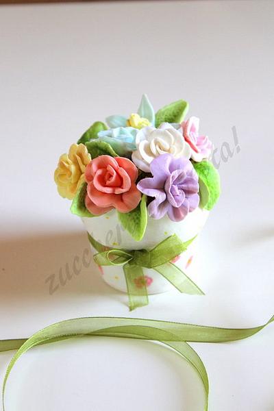 Mini cake - flower pot - Cake by Ginestra