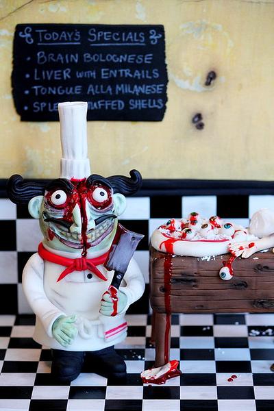 Aldo, the Zombie Chef. - Cake by ManBakesCake