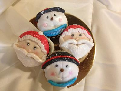 Christmas cupcakes - Cake by Angela