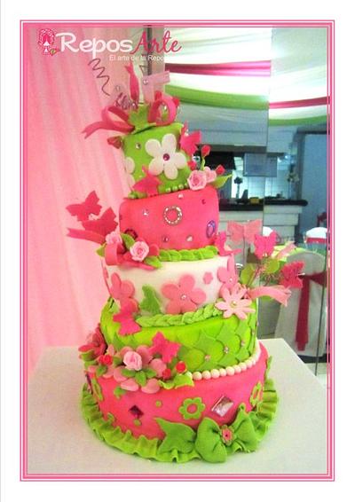 Quinceanera & sweet 16 - Cake by ReposArte Ramos by Janette Ramos