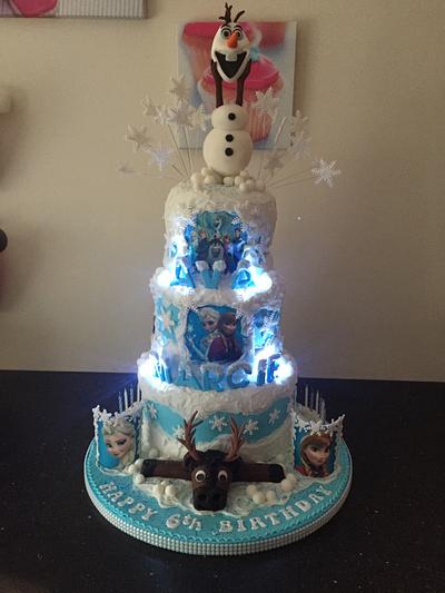 Frozen cake - Cake by Donnajanecakes 