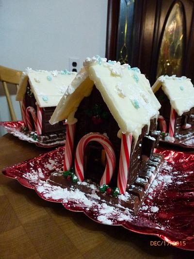 Christmas Cabins - Cake by Chris Jones