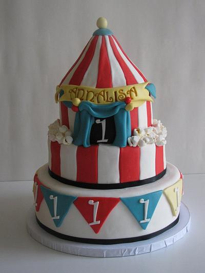 1st birthday carnival cake! - Cake by Sandra Caputo