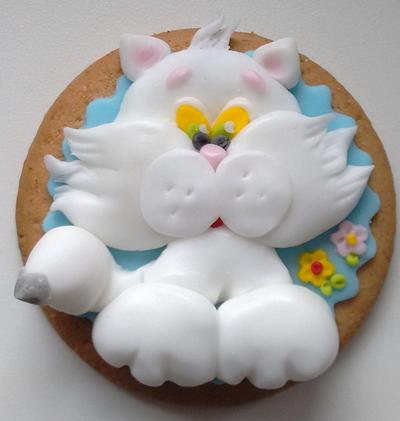 Kitty cookie 💙  - Cake by Clara