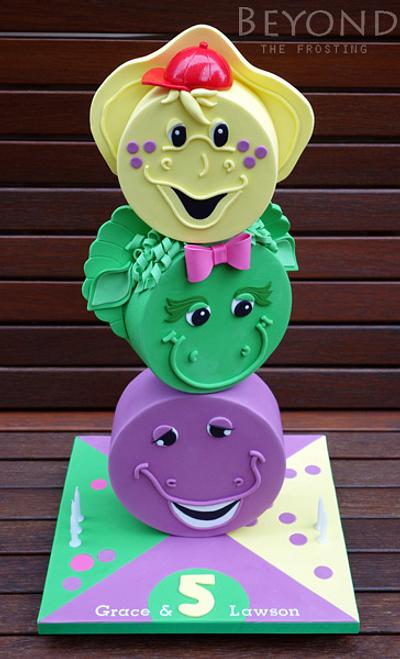 Barney & Friends - Cake by beyondthefrosting