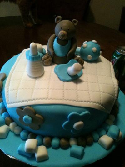 baby shower cake - Cake by Crystal Gail Smith