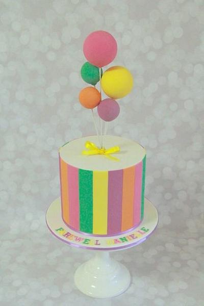 Neon Balloons - Cake by Savannah