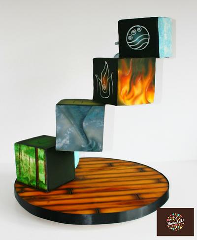 4 Elements, Earth Air Fire Water - Cake by Baked4U