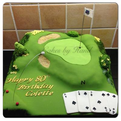Golfers green - Cake by Michelle Hand @cakesbyhand