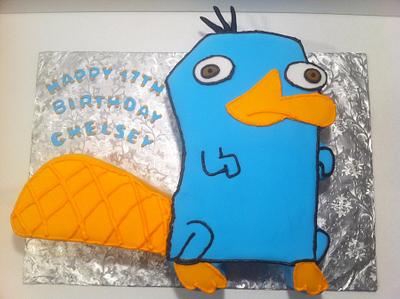 Perry the Platypus - Cake by Nikki Belleperche