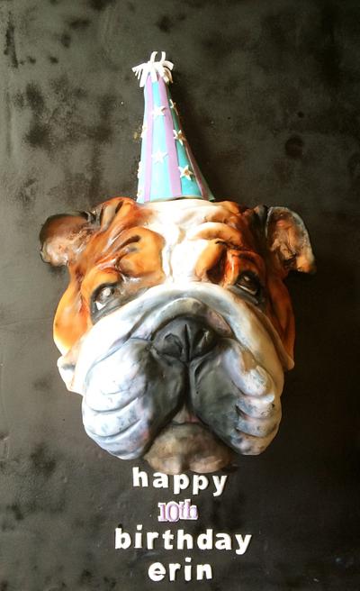 Bulldog cake - Cake by Claire Ratcliffe