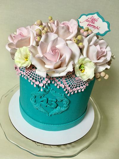 Turquoise box - Cake by Oksana Kliuiko