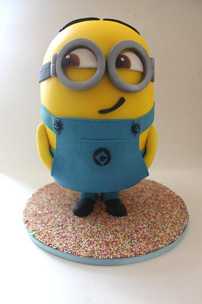 Rainbow minion - I hear he goes by the name Dave..  - Cake by Ginny