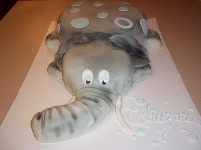 It's a baby boy "elephant" - Cake by cakes by khandra