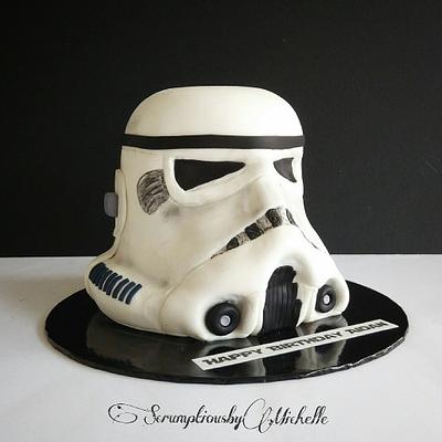 Storm Trooper helmet cake - Cake by Michelle Chan