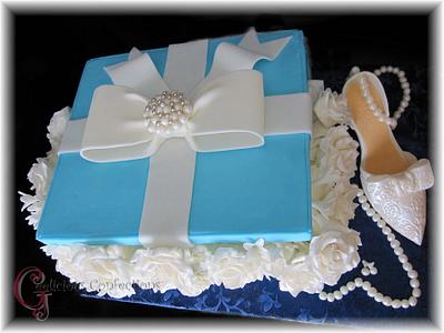 Tiffany Inspired Box Cake - Cake by Geelicious Confections