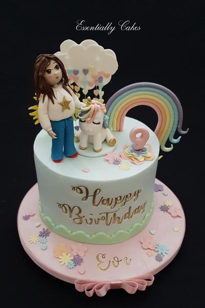 Unicorn & Rainbow - Cake by Essentially Cakes