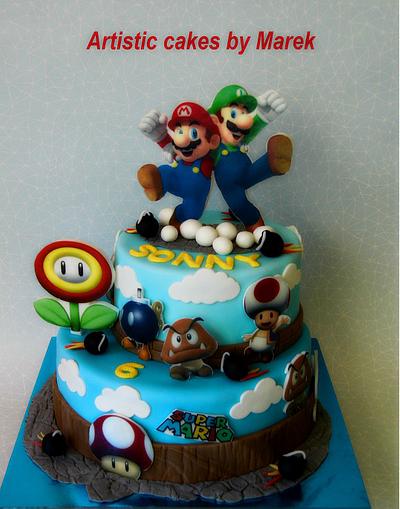 Super Mario birthday cake - Cake by Marek