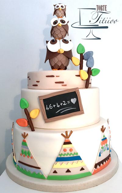 Little owls grow up - Cake by Torte Titiioo