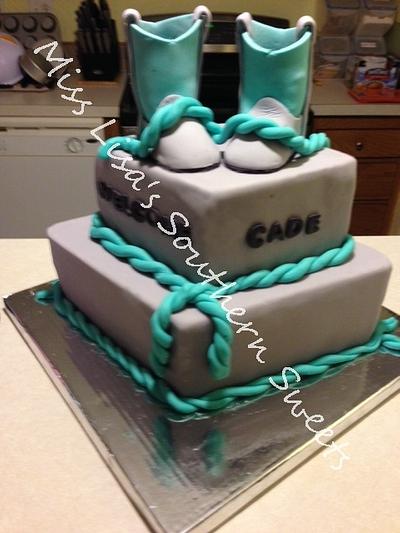Western baby shower cake - Cake by Lisa Weathers