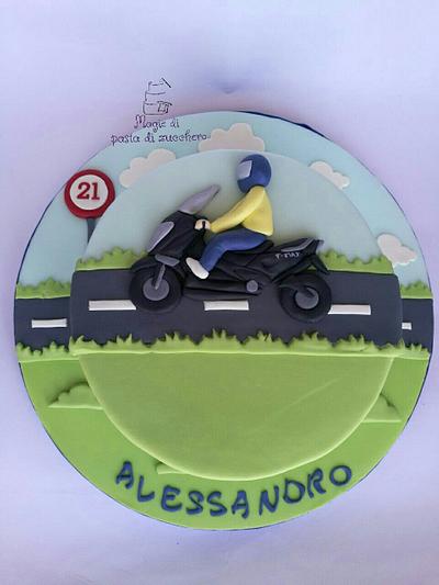 Motorbike cake - Cake by Mariana Frascella