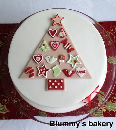 Patchwork Christmas Tree - Cake by blummysbakery