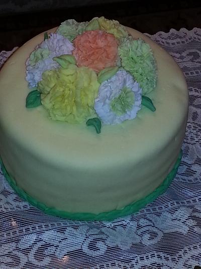 carnations - Cake by mysweetsurrender