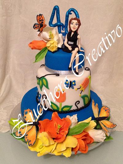 tulip cake - Cake by ZuccheroCreativo
