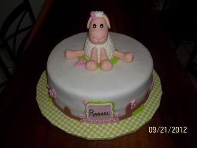 Sheep Baby Shower - Cake by N&N Cakes (Rodette De La O)