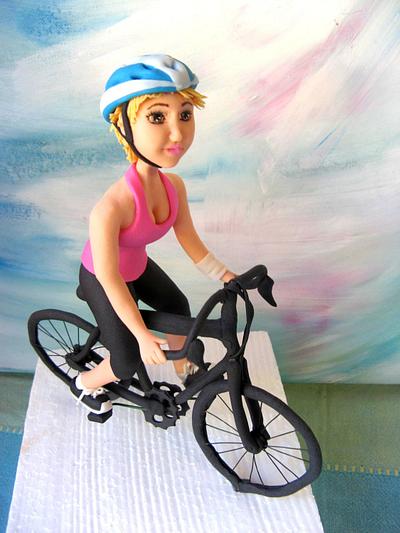 Cyclist  - Cake by Jennifer