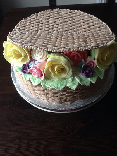 Basket weave cake - Cake by CandyCakes