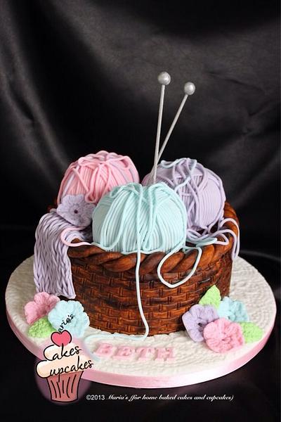 Knitting basket cake - Cake by Maria's