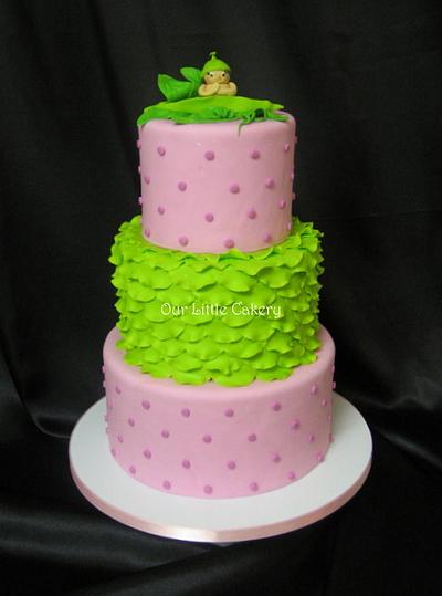 PEA IN A POD BABY CAKE - Cake by gizangel