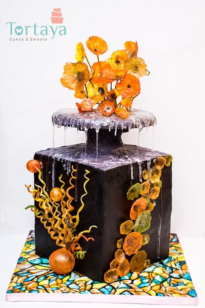 Chihuly Sugar Collaboration 2016 - Cake by Ghada elsehemy