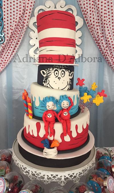 The cat in the hat - Cake by Adriana D'Albora