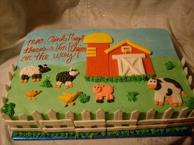 Farm Baby Shower - Cake by Pamela