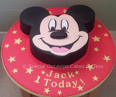 1st Birthday with Mickey - Cake by Teresa Bryant