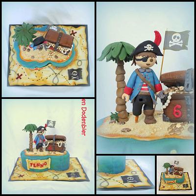 Playmobil Pirate cake - Cake by Karen Dodenbier