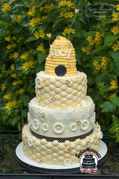 Baby Bee Shower Cake - Cake by SugarMommas Custom Cakes
