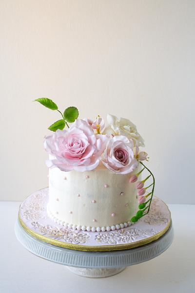 Roses cake - Cake by Dimi's sweet art
