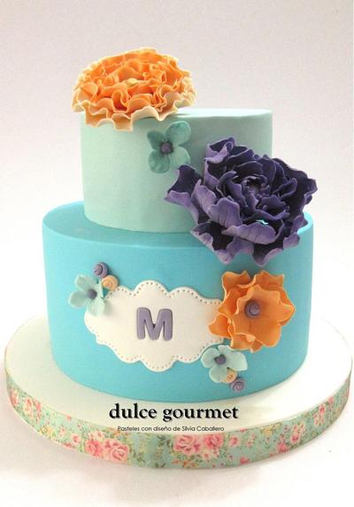 Colourful cake for Miranda - Cake by Silvia Caballero