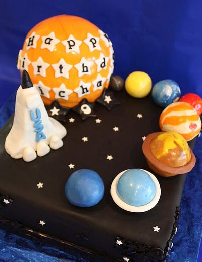 Planet Birthday Cake - Cake by Pam and Nina's Crafty Cakes