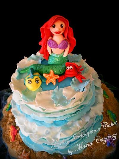 Ombre... Little Mermaid and Friends - Cake by Maria Cazarez Cakes and Sugar Art